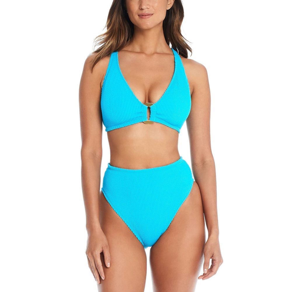 Bleu Rod Beattie Women's Over-The-Shoulder Cross-Back Halter 36D Blue